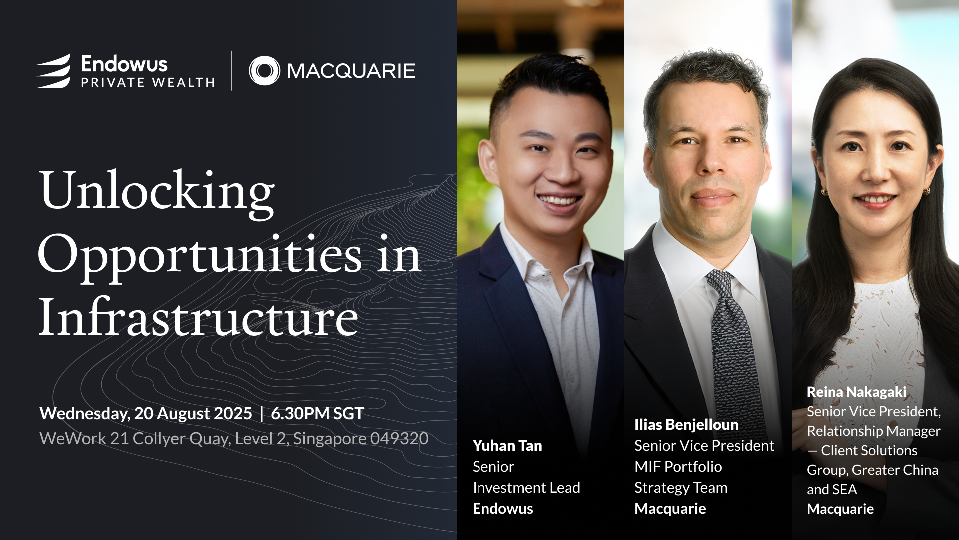 Endowus hosts an in-person event with an expert panel from Macquarie, one of the largest global infrastructure investors